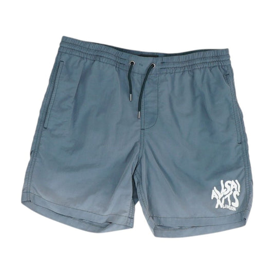 Gray Solid Swim Shorts