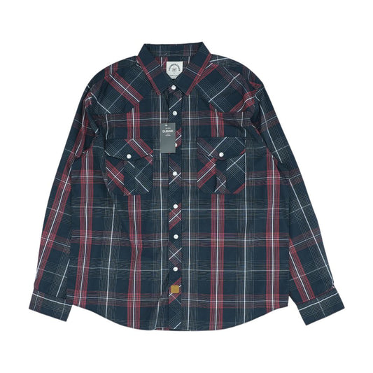 Green Plaid Long Sleeve Button Down