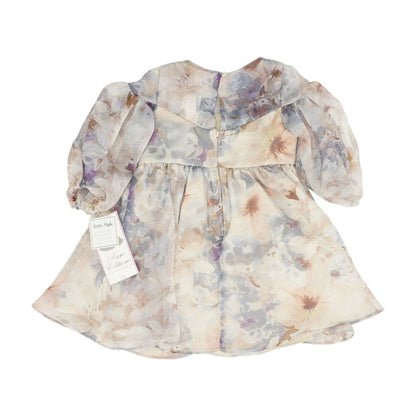 Pink Floral Midi Dress