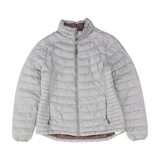 Gray Solid Puffer Coat
