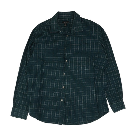 Green Check Long Sleeve Button Down