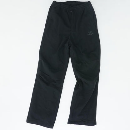 Black Solid Sweatpants