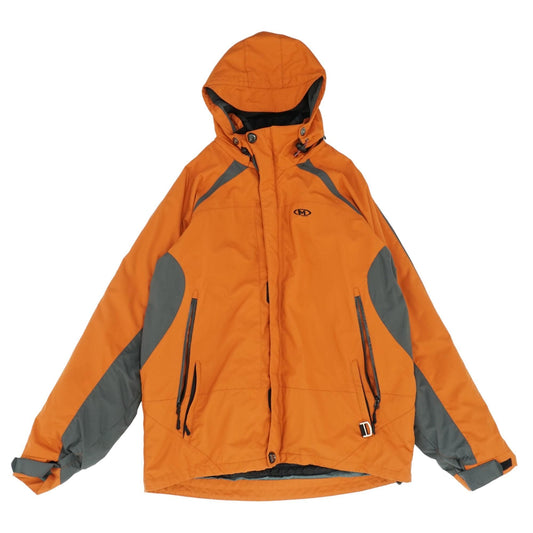 Orange Color Block Rain Coat