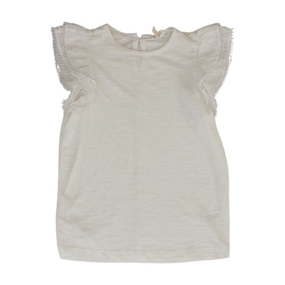 White Solid Knit Top