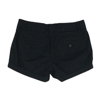 Black Solid Chino Shorts