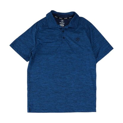 Blue Graphic Short Sleeve Polo