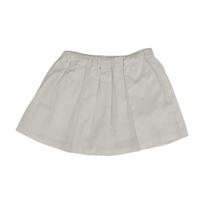 White Solid Skort Skirt