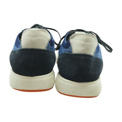 Blue Low Top Athletic Shoes