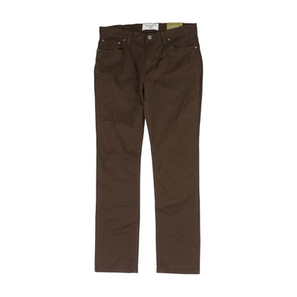 Brown Solid Five Pocket Pants