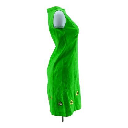 Green Solid Midi Dress