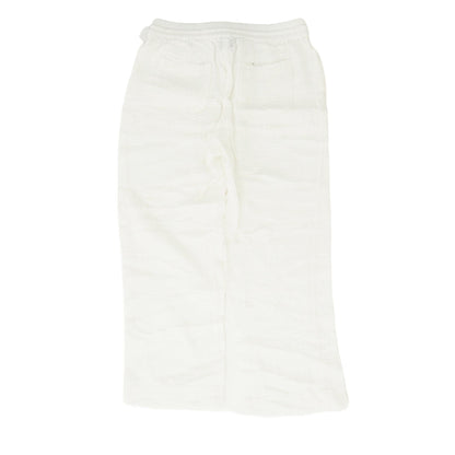 White Solid Khaki Pants