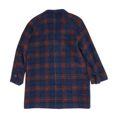 Navy Check Topcoat