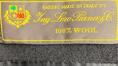 Black Solid Pure Wool Jacket