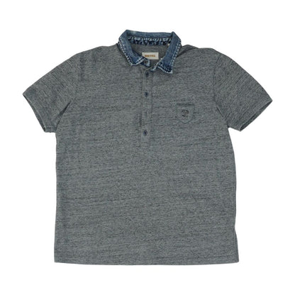 Gray Graphic Short Sleeve Polo