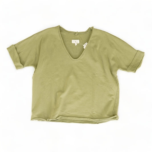 Green Solid Sleeveless Blouse