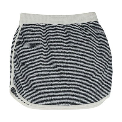 Black Striped Midi Skirt