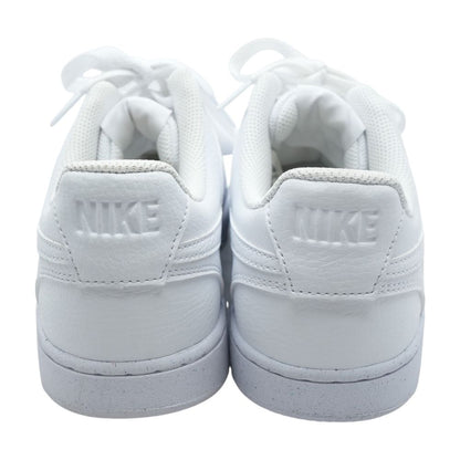 Court Vision Low White Leather Low Top Athletic Shoes