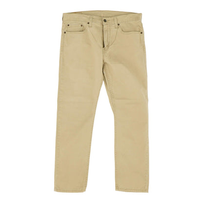 502 Tan Solid Tapered Jeans
