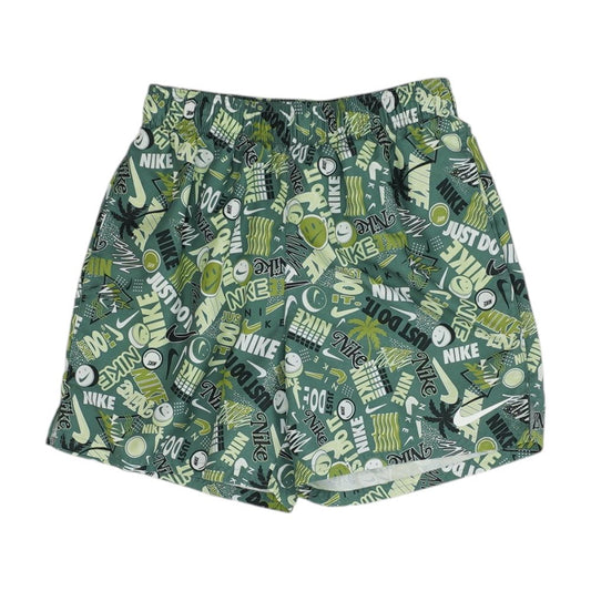 Green Graphic Swim Shorts