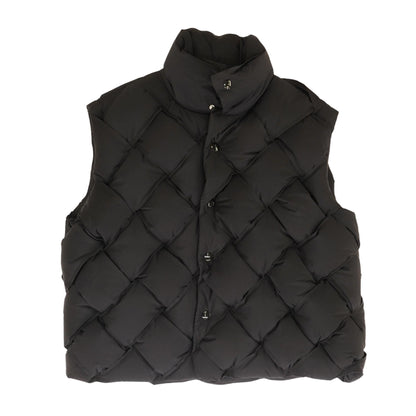 Black Intrecciato Tech Nylon Puffer Vest
