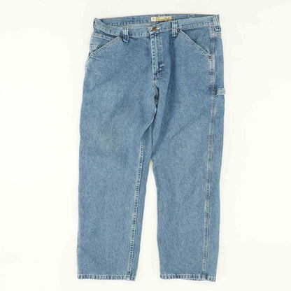 Solid Straight Jeans