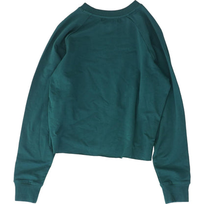 Green Solid Sweatshirt