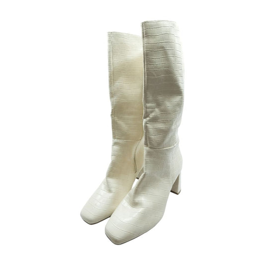 Ivory Knee High Boots