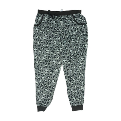 Gray Animal Print Pajama Bottom