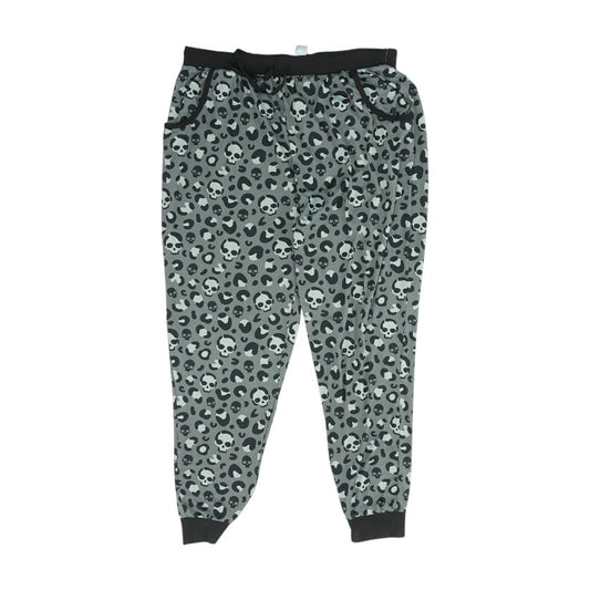 Gray Animal Print Pajama Bottom