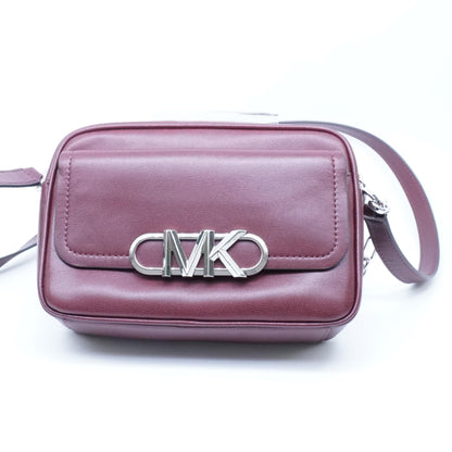 Purple Leather Parker Camera Crossbody Bag