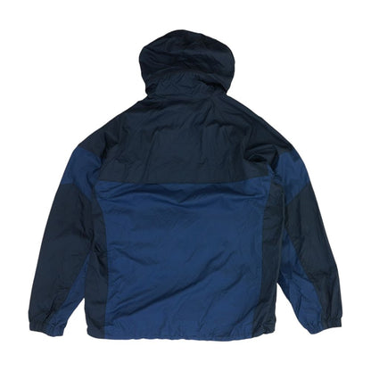 Blue Color Block Rain Jacket