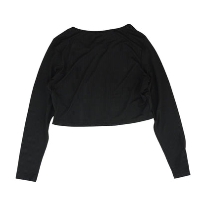 Black Striped Pajama Top