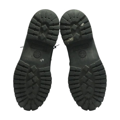 Black Combat Slip On Boots