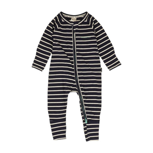 Navy Striped One Piece