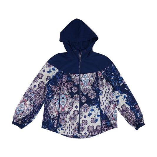 Blue Paisley Active Jacket