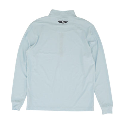 Blue Solid Active Pullover