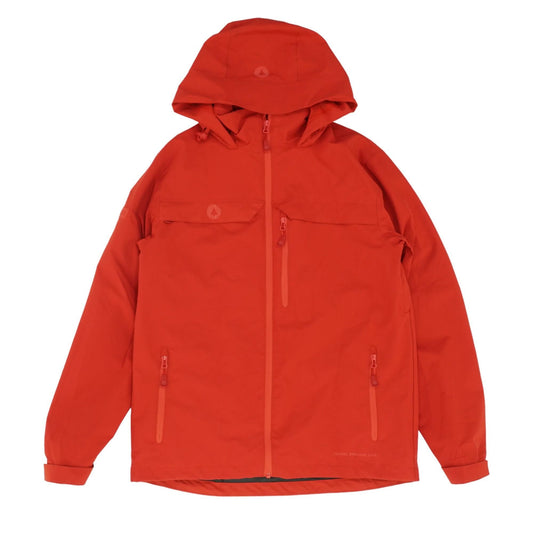 Red Solid Rain Jacket