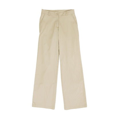 Tan Solid Chino Pants