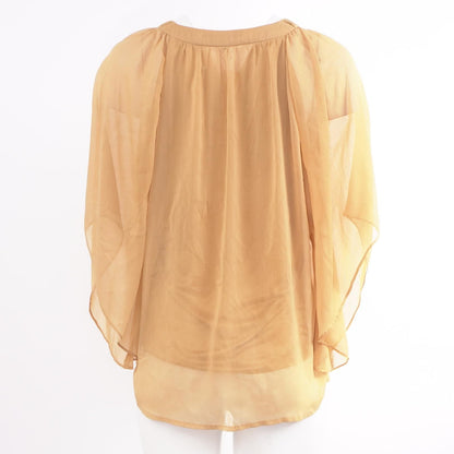 Gold Solid 3/4 Sleeve Blouse