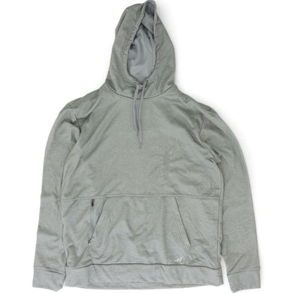 Gray Solid Hoodie Pullover