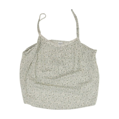 Green Floral Tank Knit Top