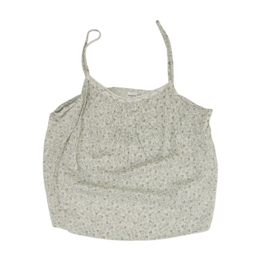 Green Floral Tank Knit Top