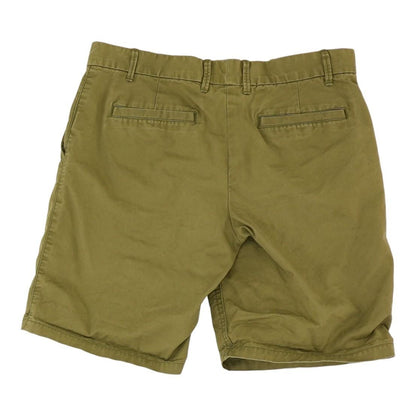 Olive Solid Khaki Shorts