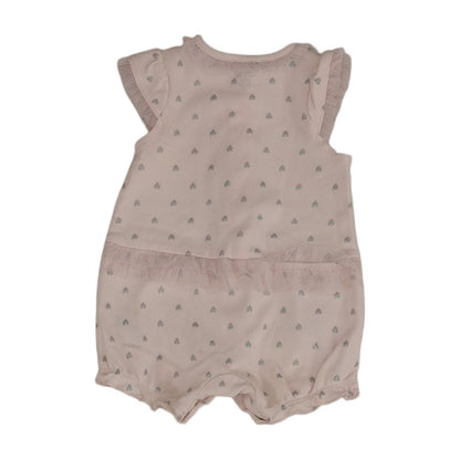 Pink Hearts Short Sleeve Onesie