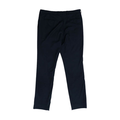 Navy Solid Dress Pants