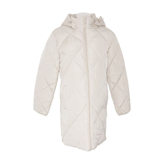 Tan Maternity Puffer Coat