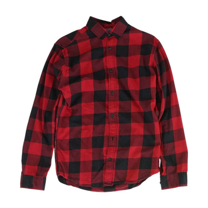 Red Check Button Down