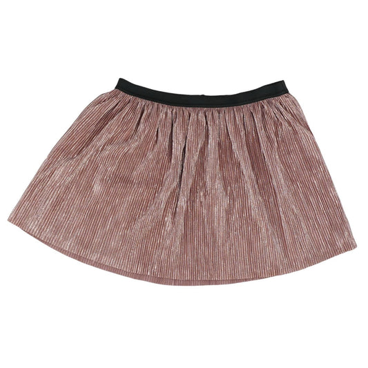 Pink Solid Mini Skirt