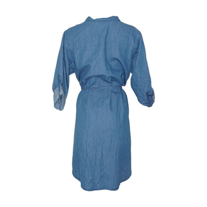 Blue Plus Midi Dress