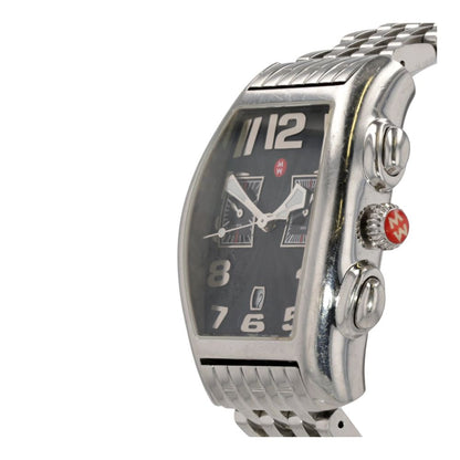 Men's Tonneau Sport Chronograph Stainless Steel Watch